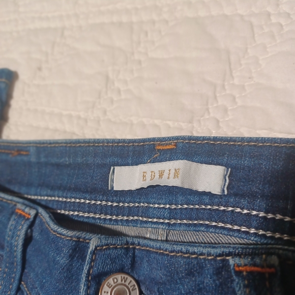 🇯🇵 Edwin Dark Blue Women's Skinny Jeans - Picture 4 of 7